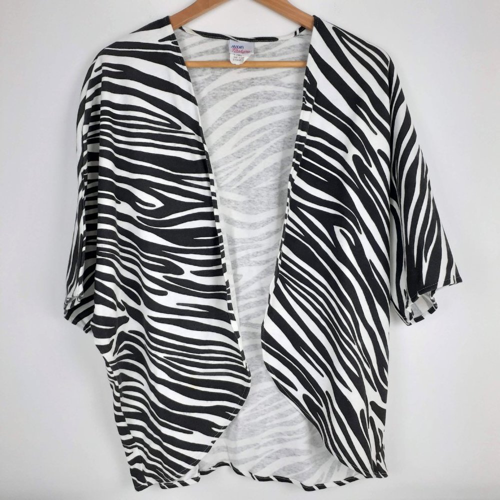 Vintage 1989. Avon Fashions Zebra Swim Cover Up. One Size